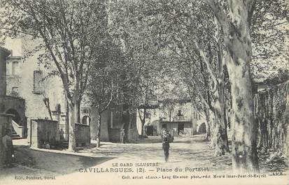 CPA FRANCE 30 " Cavillargues, Place du Portalet"