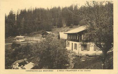 .CPA  FRANCE 74 " Coupeaux les Houches, L'Hôtel Trappier et les chalets"