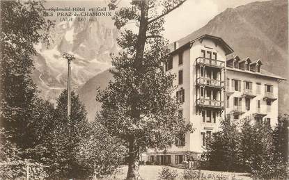 .CPA  FRANCE 74 " Les Praz de Chamonix, Splendid Hôtel et golf"