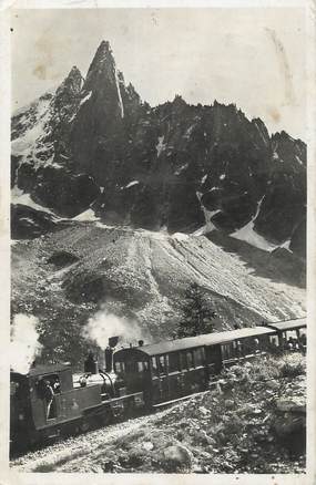 .CPSM  FRANCE 74 "Chamonix, Le chemin de fer du Montenvers, Mer de glace/TRAIN