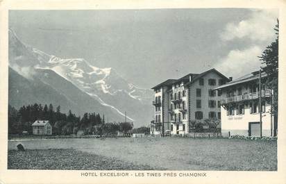 .CPA  FRANCE 74 "Les Tines, Hôtel Excelsior"