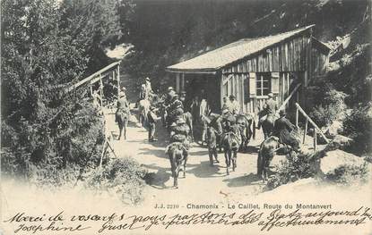 .CPA  FRANCE 74 "Chamonix, Le Caillet , route de Montanvert"