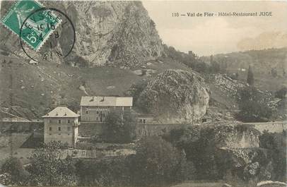 .CPA  FRANCE 74 "Le Val de Fier, Hôtel restaurant  Juge"