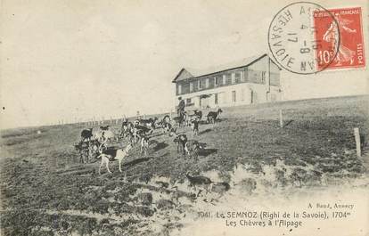 .CPA  FRANCE 74 "Le Semoz, Les chèvres de l'alpage"/CHEVRES