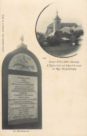 .CPA  FRANCE 74 "Saint Félix, L'église"