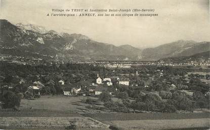 .CPA FRANCE 74 "Tessy, Le village et l'institution St Joseph"