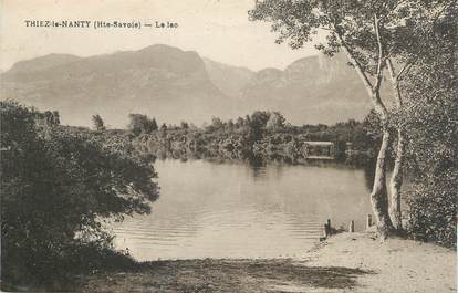 .CPA  FRANCE 74  Thiez le Nanty, Le lac"