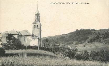 .CPA  FRANCE 74 "St Sigismond, L'église"