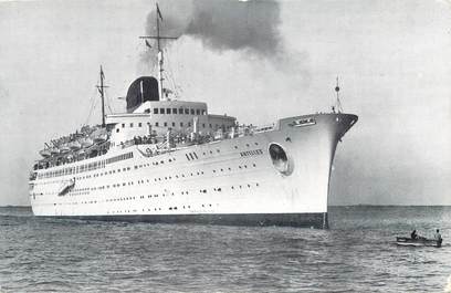  CPSM BATEAU / PAQUEBOT "  Compagnie générale transatlantique, Antilles  "