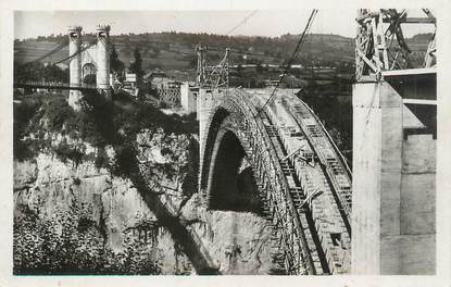 .CPSM  FRANCE 74 "Construction  du Nouveau Pont de la Caille"