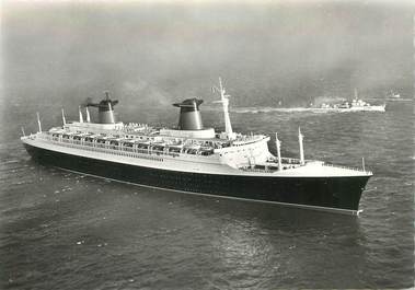    CPSM BATEAU / PAQUEBOT  "Compagnie générale transatlantique Le France"