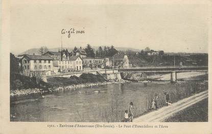 .CPSM  FRANCE 74 "Environs d'Annemasse, Le pont d'Etrembières et l'Arve"