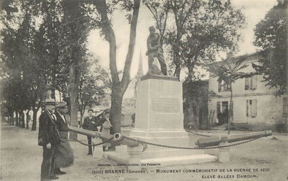 CPA FRANCE 33 "Branne, monument aux morts"
