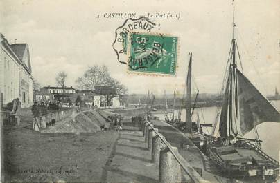CPA FRANCE 33 "Castillon, le Port"