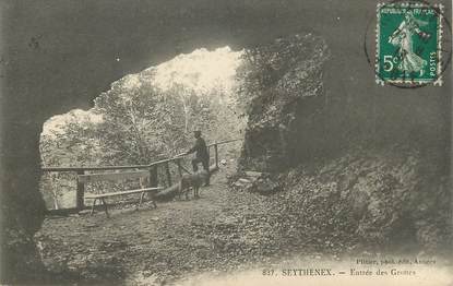 .CPA  FRANCE 74 "Seythenex, Entrée des grottes"