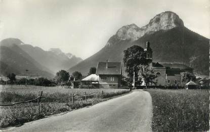 .CPSM FRANCE 74 "Doussard, L'église et le Charbon"