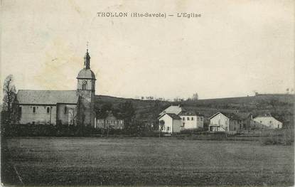 .CPA FRANCE 74 "Thollon, L'église"