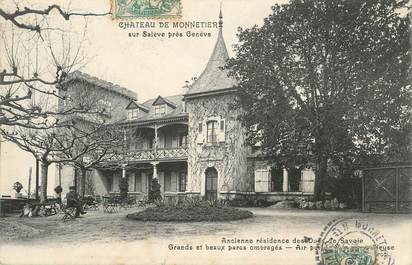 .CPA FRANCE 74 "Monnetier, Le château"