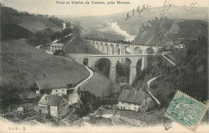 .CPA  FRANCE 74 "Mornex, Pont et viaduc de Viaison"