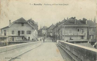 .CPA FRANCE 74 "Rumilly, Faubourg et pont St Joseph"