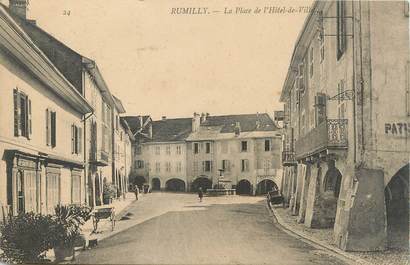 .CPA FRANCE 74 "Rumilly, La place de l'Hôtel de Ville"