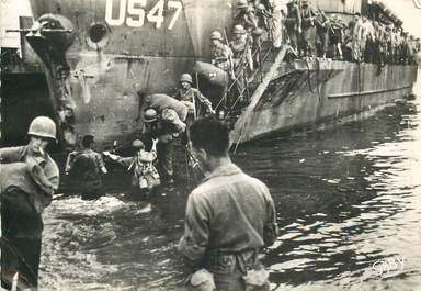 CPSM 2 EME GUERRE / Débarquement des troupes en Normandie