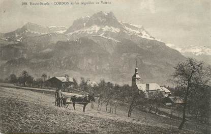 .CPA  FRANCE 74 "Cordon, Les aiguilles de Varens"