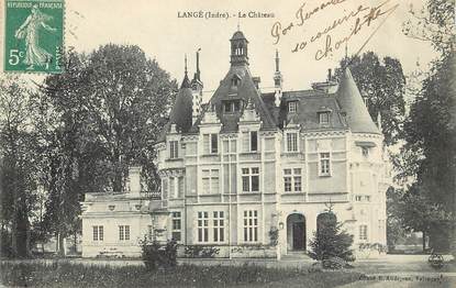 CPA FRANCE 36 "Langé, le Chateau"