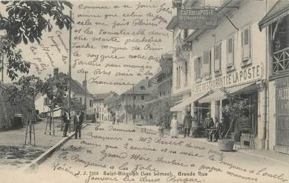 .CPA FRANCE 74 "Saint Gingolph, Grande rue"