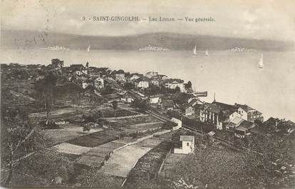 .CPA FRANCE 74 "Saint Gingolph, Vue générale"