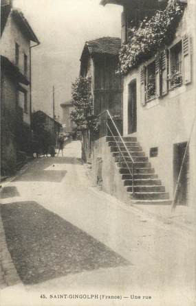 .CPA FRANCE 74 "Saint Gingolph, Une rue"