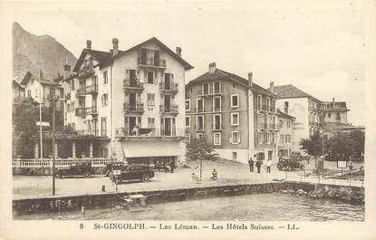 .CPA FRANCE 74 "Saint Gingolph, Les Hôtels Suisses "
