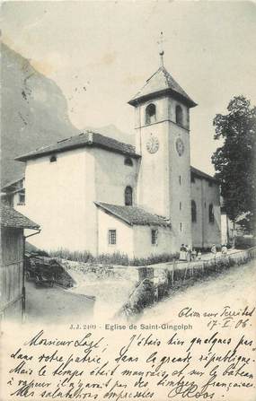 .CPA FRANCE 74 "Saint Gingolph, L'église"