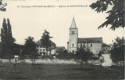 .CPA FRANCE 74 " Neuvecelle, L'église"