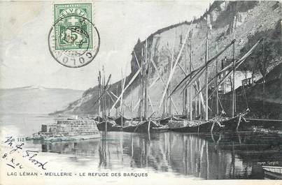 .CPA FRANCE 74 " Meillerie, le Refuge des barques"
