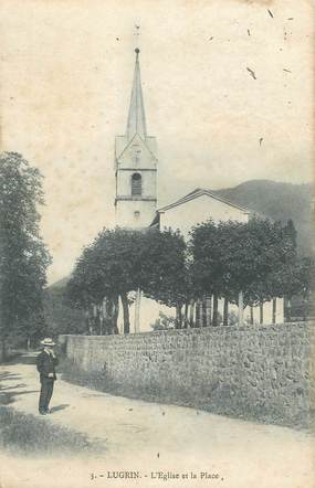 .CPA FRANCE 74 "Lugrin, L'église et la place"