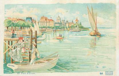 .CPA FRANCE 74 "Evian les Bains, Le port "