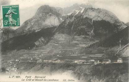 .CPA FRANCE 74 "Le Petit Bornand, Le Crêt et Massif de Leschaux"