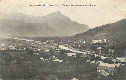 .CPA FRANCE 74 "Marignier,  L'Arve et les montagnes de la Borne"