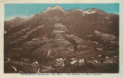 .CPA FRANCE 74 "Entremont,  Vue générale et le Mont Charmieux "