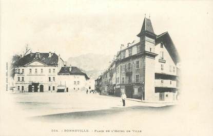 .CPA FRANCE 74 "Bonneville, Place de l'Hôtel de Ville"