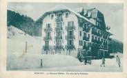 74 Haute Savoie .CPA FRANCE 74 " Morzine, Le grand hôtel, un coin de patinoire"