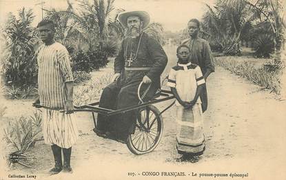 CPA CONGO FRANÇAIS "Le pousse Pousse épiscopal"