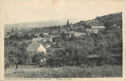 .CPA FRANCE 74 " St Cergues les Voirons, Village du bois"