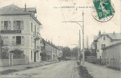 .CPA FRANCE 74 " Annemasse, Avenue de la Gare"