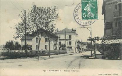 .CPA FRANCE 74 " Annemasse, Avenue de la Gare "