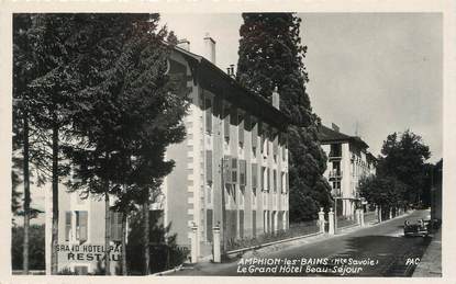 .CPSM FRANCE 74 "Amphion Les Bains, Le Grand Hôtel Beau Séjour"