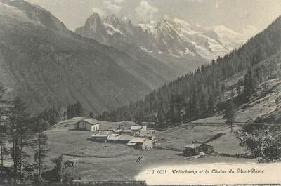 .CPA FRANCE 74 "Trélechamp, Chaîne du Mont Blanc"