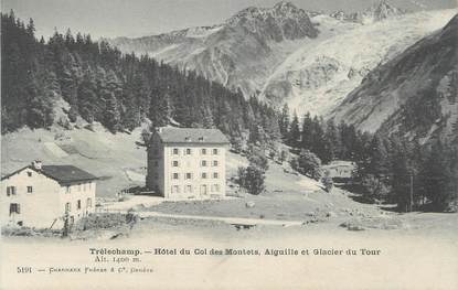 .CPA FRANCE 74 "Trélechamp, Hôtel du Col des Montets  "