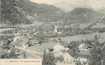 .CPA FRANCE 74 "Servoz, Vue générale"